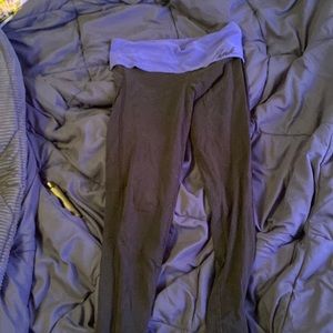 Victoria’s Secret pink YOGA fold over leggings blue size Small